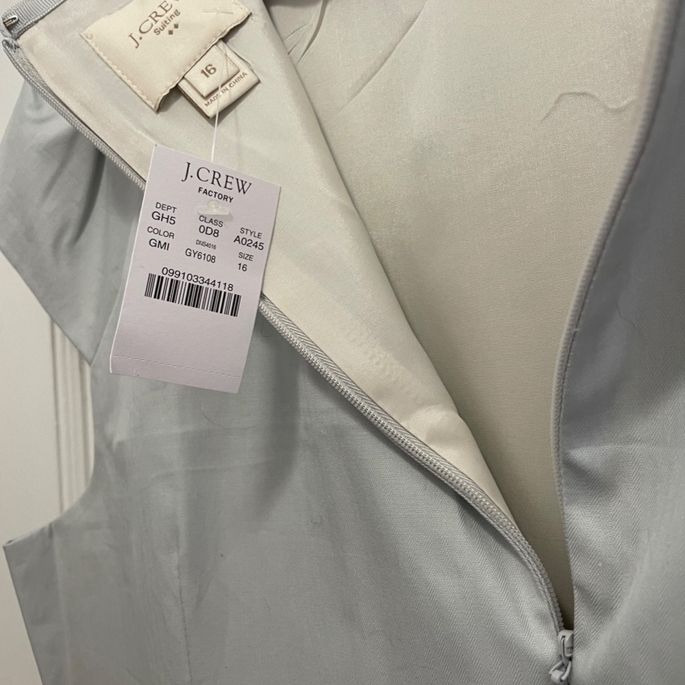 NWT J Crew Suiting Dress Size 16 - Picture 2 of 3